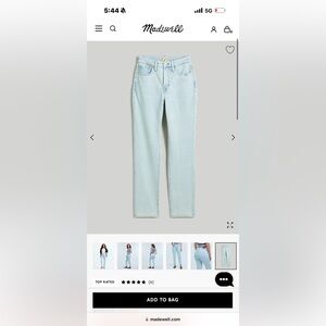 Madewell the curvy perfect vintage Jean
